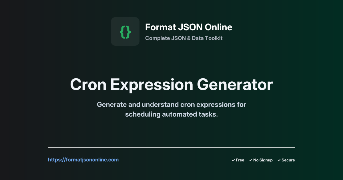 Cron Expression Generator – Free & Instant Online