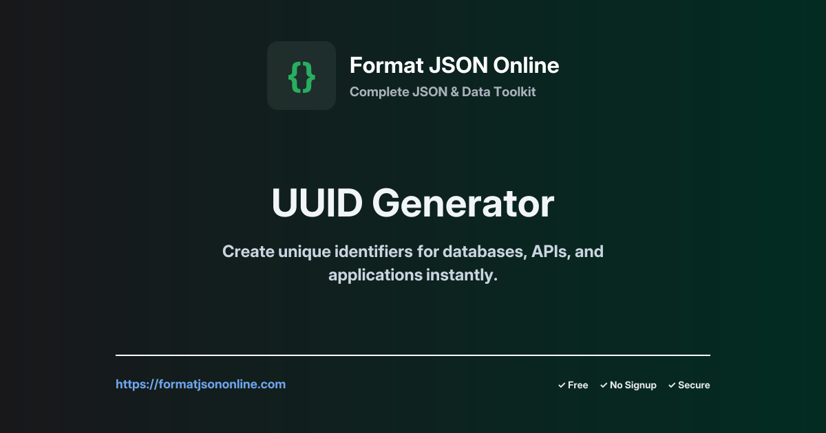 UUID Generator Online - Free v1, v4, v5 UUID Generator Tool